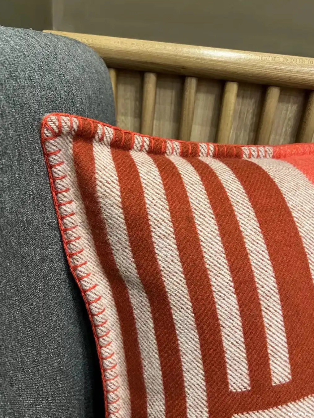 ITHAQUE THROW PILLOW HERMES WOOL 0504
